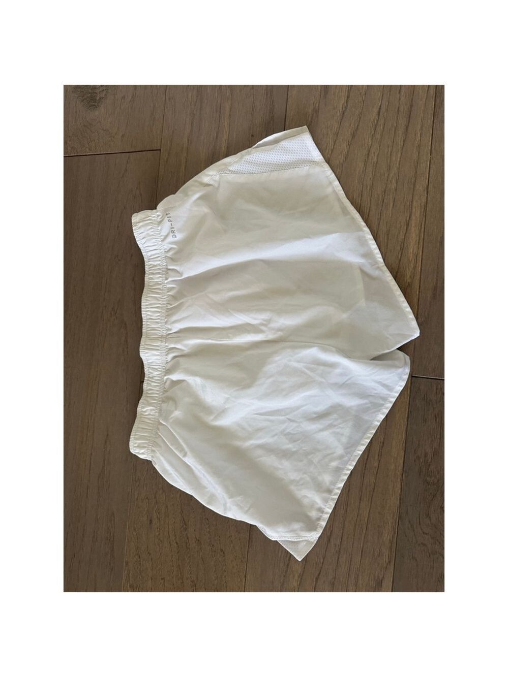 Nike Dri-Fit Athletic Shorts White Gray Medium - Picture 5 of 7